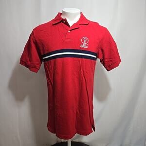 VTG FIFA World Cup 2002 Polo Shirt Adult Size XL(US Size M/L) Japan Korea Red